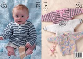 King Cole Pattern 2822 DK Sweaters and Cardigan