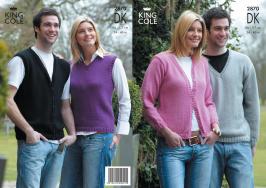 King Cole Pattern 2870 Cardigan & Sweater