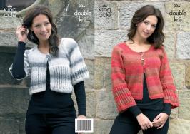 King Cole Pattern 3061 DK Ladies Cardigans