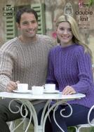 King Cole Pattern 3129 Wishbone Rib Sweater