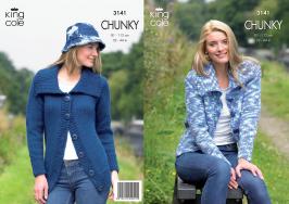 King Cole Pattern 3141 Chunky Cardigans