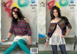 King Cole Pattern 3214 Riot DK Cardigan & Top
