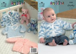 King Cole Pattern 3240 Cuddles Chunky Sweater and Cardigans