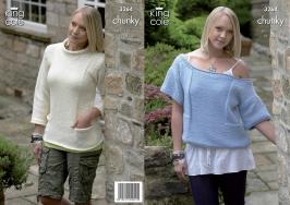 King Cole Pattern 3264 Chunky Sweater and Top