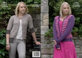 King Cole Pattern 3265 Chunky Cardigans