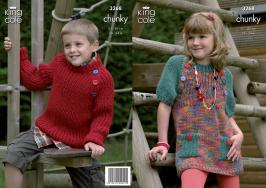 King Cole Pattern 3268 Sweater Dress & Sweater