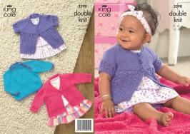 King Cole Pattern 3290 DK Cardigans & Sweater