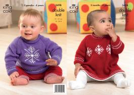 King Cole Pattern 3498 DK Sweater & Dress