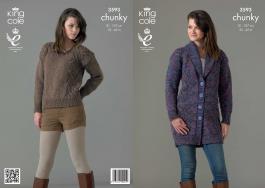 King Cole Pattern 3593 Chunky Jacket & Sweater