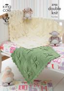 King Cole Pattern 3703 DK Blankets