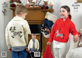 King Cole Pattern 3806 DK Christmas Sweater & Jacket