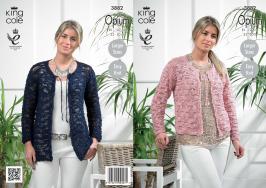 King Cole Pattern 3882 Opium Ladies Cardigans