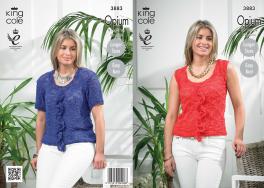 King Cole Pattern 3883 Opium Ladies Top and Vest