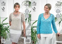 King Cole Pattern 3885 Opium Ladies Sweaters