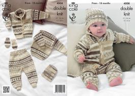 King Cole Pattern 4008 Cherish DK Outdoor Set