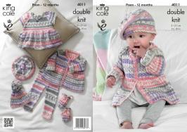 King Cole Pattern 4011 Cherish DK Baby Set