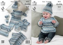 King Cole Pattern 4012 Cherish DK Baby Set
