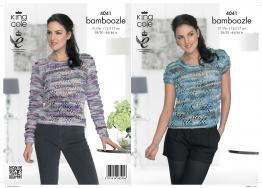 King Cole Pattern 4041 Bamboozle Sweater & Top