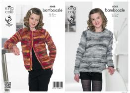 King Cole Pattern 4048 Bamboozle Sweater & Cardigan
