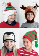 King Cole Pattern 4113 DK Chunky Childrens Novelty Hats
