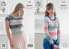 King Cole Pattern 4187 Opium Sweater & Top