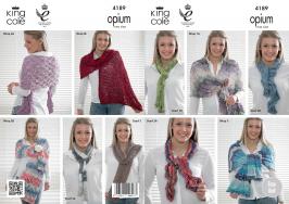 King Cole Pattern 4189 Opium Wraps & Scarfs