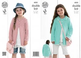 King Cole Pattern 4322 Girls Coats