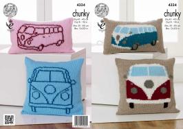 King Cole Pattern 4324 Camper Van Cushions
