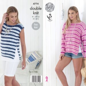 King Cole Pattern Cottonsoft Crush 4774 Ladies Sweaters