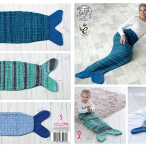 King Cole Pattern 4865 Chunky Mermaid Blankets