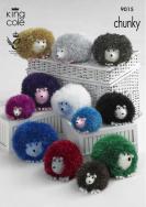 King Cole Pattern 9015 Tinsel Chunky Hedgehogs