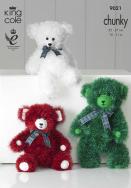 King Cole Pattern 9021 Tinsel Chunky Teddies