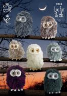 King Cole Pattern 9024 Luxe Fur Owls