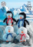 King Cole Pattern 9025 Tinsel Penguin Family
