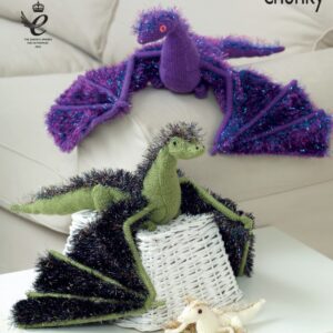 King Cole Pattern 9051 Tinsel Dragons