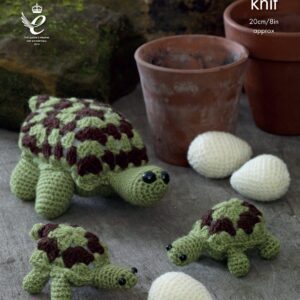 King Cole Pattern 9066 Crochet Tortoise Family