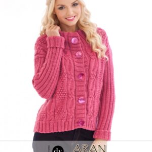 Designer Yarns Choice Pattern for Aran with Wool DYP178 Ladies Cardigan