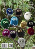 King Cole Pattern 9022 Tinsel Chunky Owls