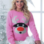 James C Brett JB190 Ladies DK Sweater