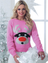 James C Brett JB190 Ladies DK Sweater