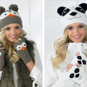 James C Brett JB237 Hats and Fingerless Gloves