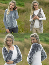 James C Brett JB249 Waistcoats and Shrugs