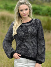 James C Brett JB250 Ladies Faux Fur Sweaters