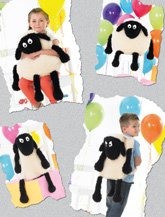 James C Brett JB322 Dolly the Cushion and Denzel the Rucksack