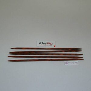 KnitPro Cubics Symfonie Wood Double Pointed Needle Set 15cm 3.50mm