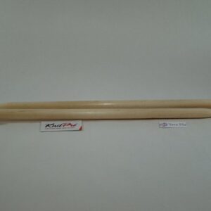 KnitPro Basix Birch Wood Single Pointed Needles 25cm 6mm