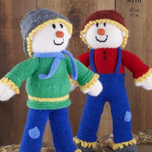 King Cole Pattern 9140 Scarcrows Knitted in Big Value DK