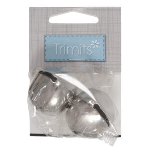 Trimits Bells: Jingle 30mm Silver 2 pack