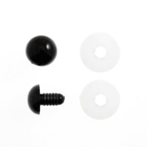 Trimits Toy Eyes Solid 15mm Black 4 Pack