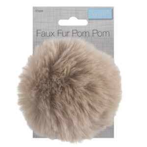 Trimits Pom Pom Faux Fur 11cm Natural